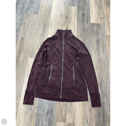 Athletic Jacket By Lululemon In Maroon, Size: 6
