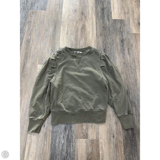 Sweatshirt Crewneck By Frame In Green, Size: M