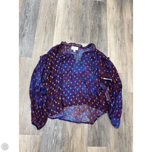 Blouse Long Sleeve By Cleobella In Multi-colored, Size: Xs