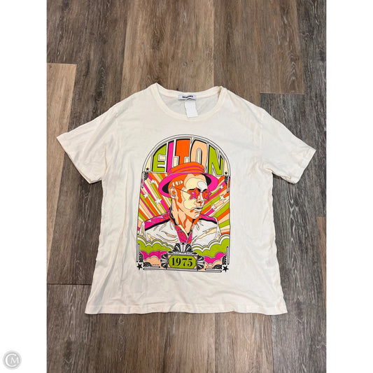 Top Short Sleeve By Daydreamer In White, Size: L