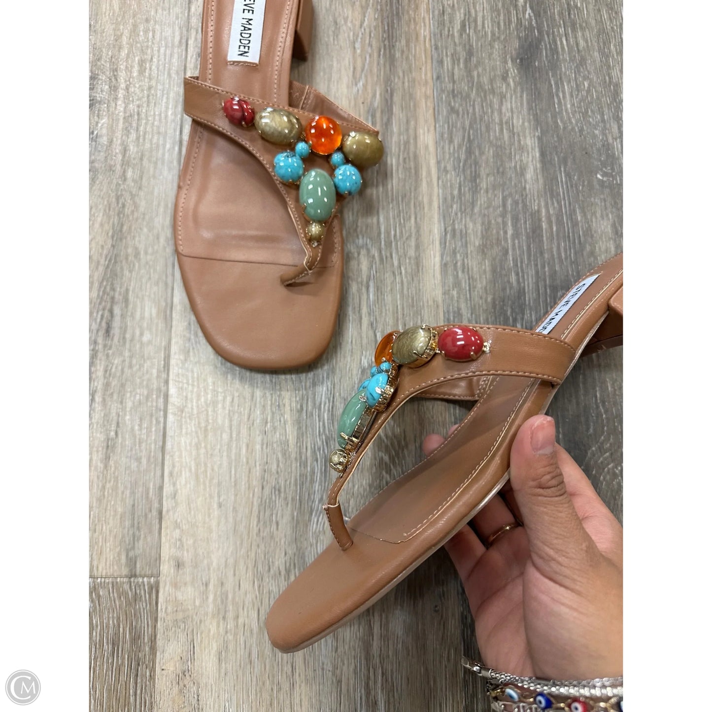 Sandals Flats By Steve Madden In Tan, Size: 7.5