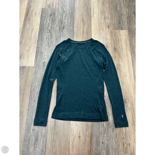 Top Long Sleeve By Smartwool In Teal, Size: S