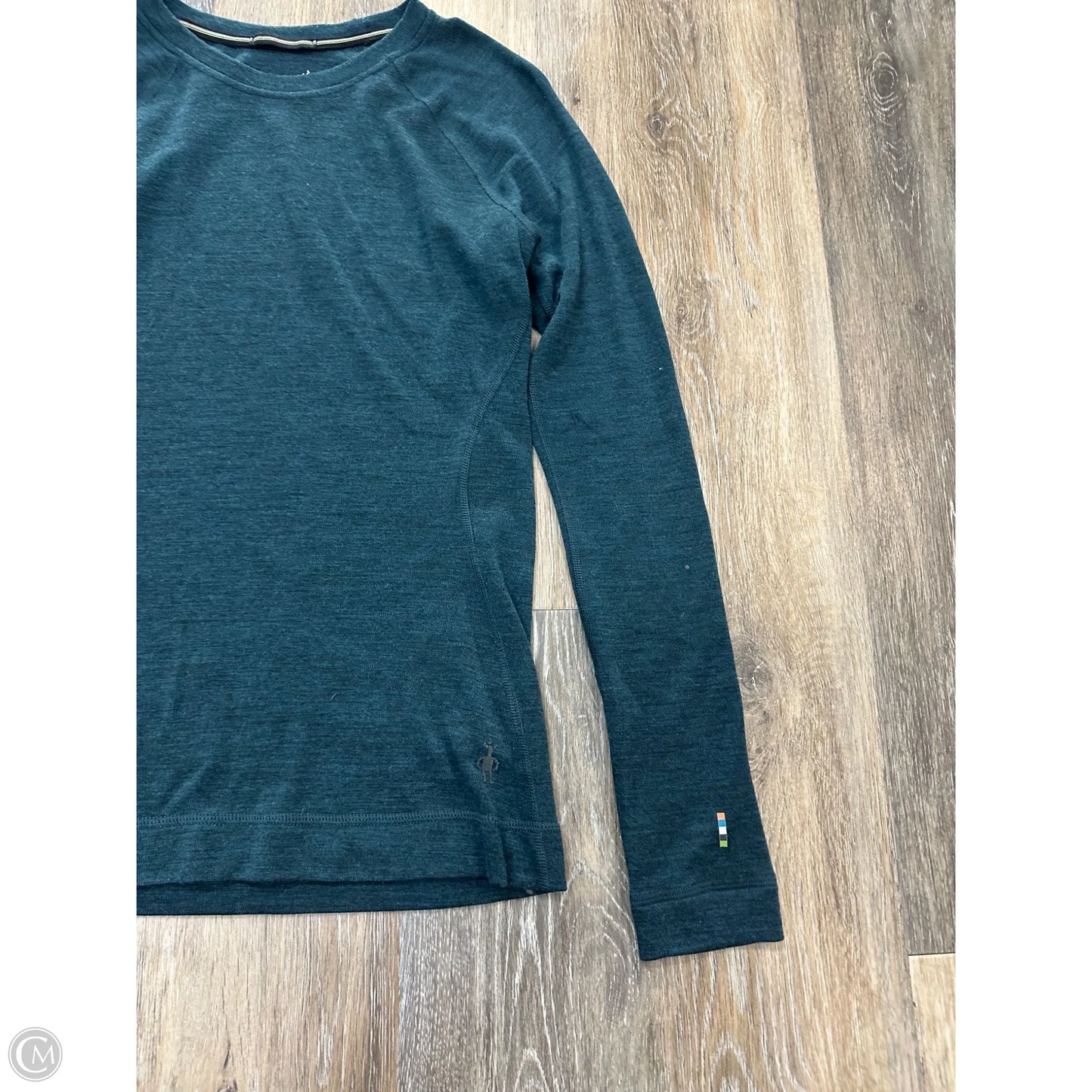 Top Long Sleeve By Smartwool In Teal, Size: S