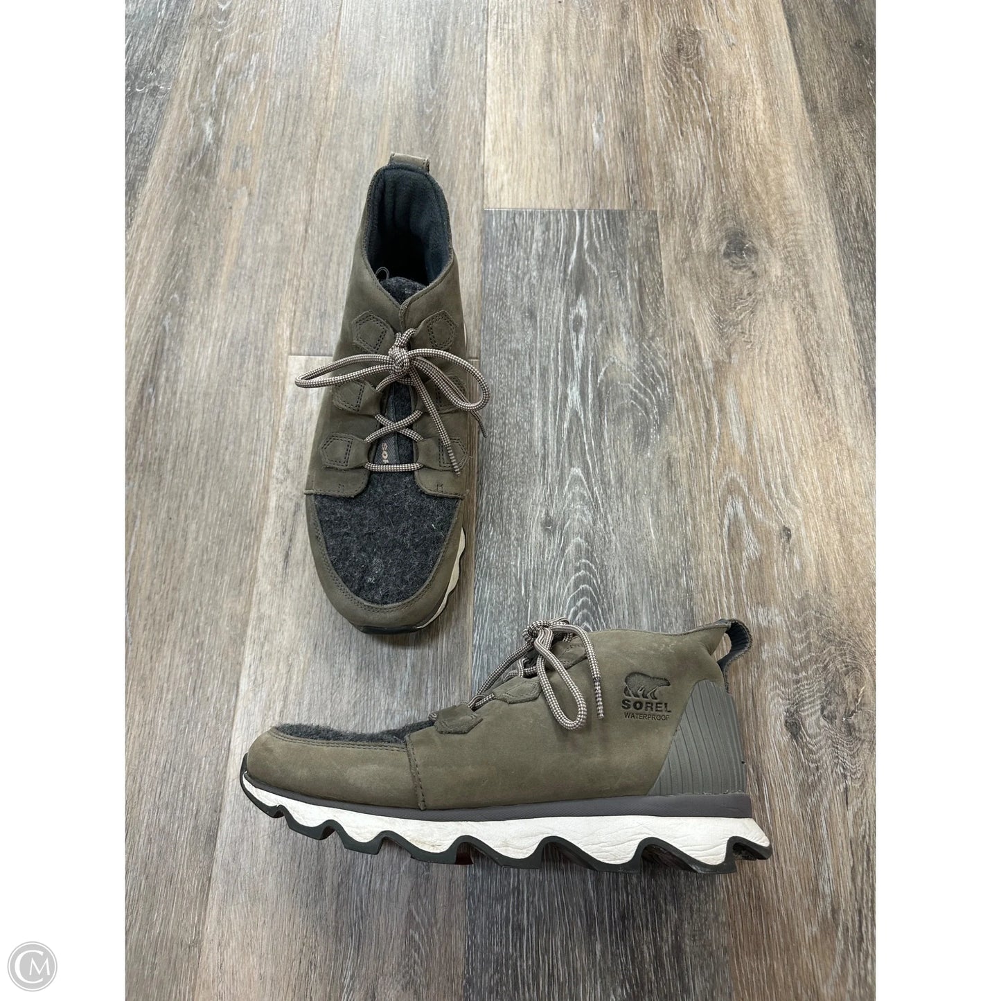 Boots Ankle Flats By Sorel In Green, Size: 7