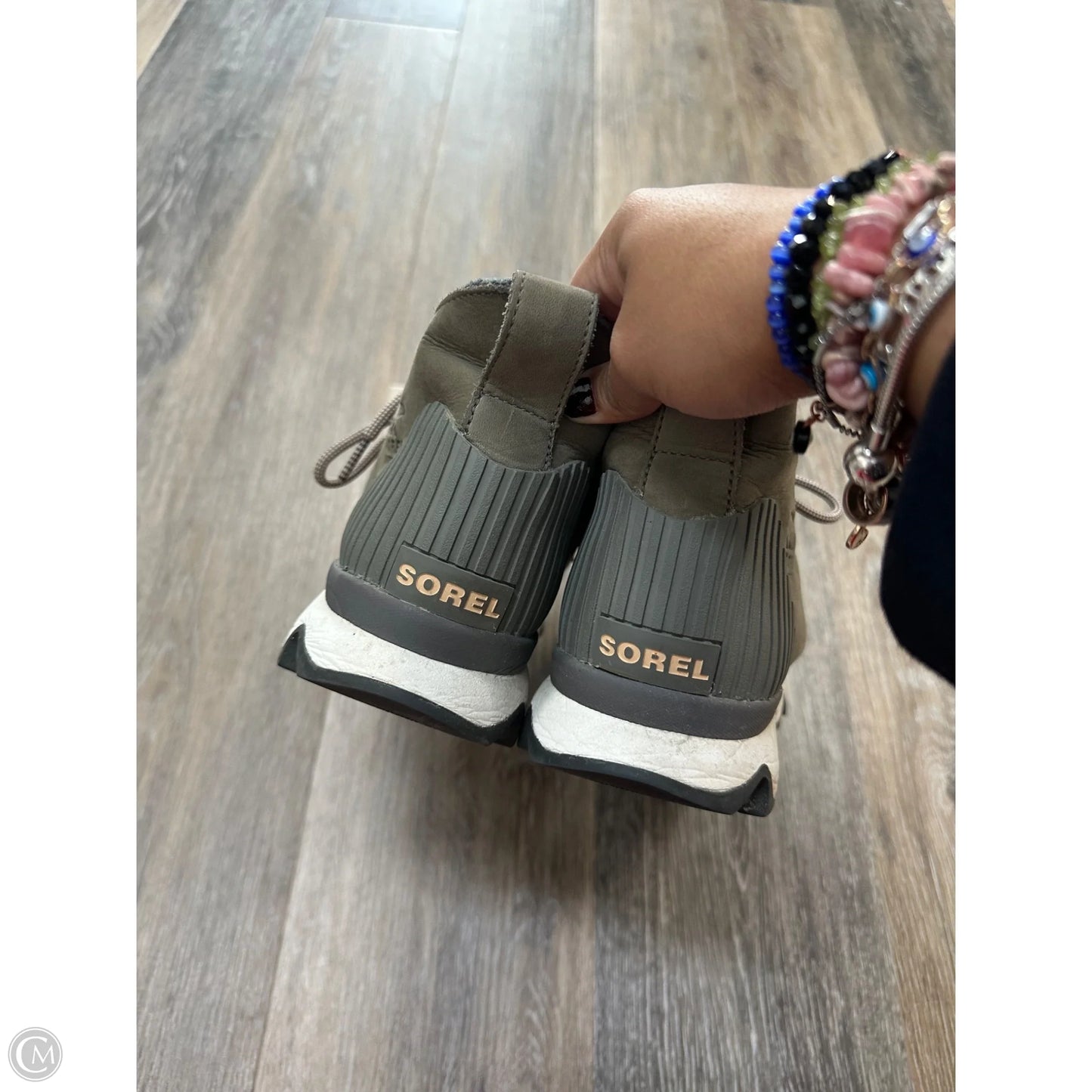 Boots Ankle Flats By Sorel In Green, Size: 7