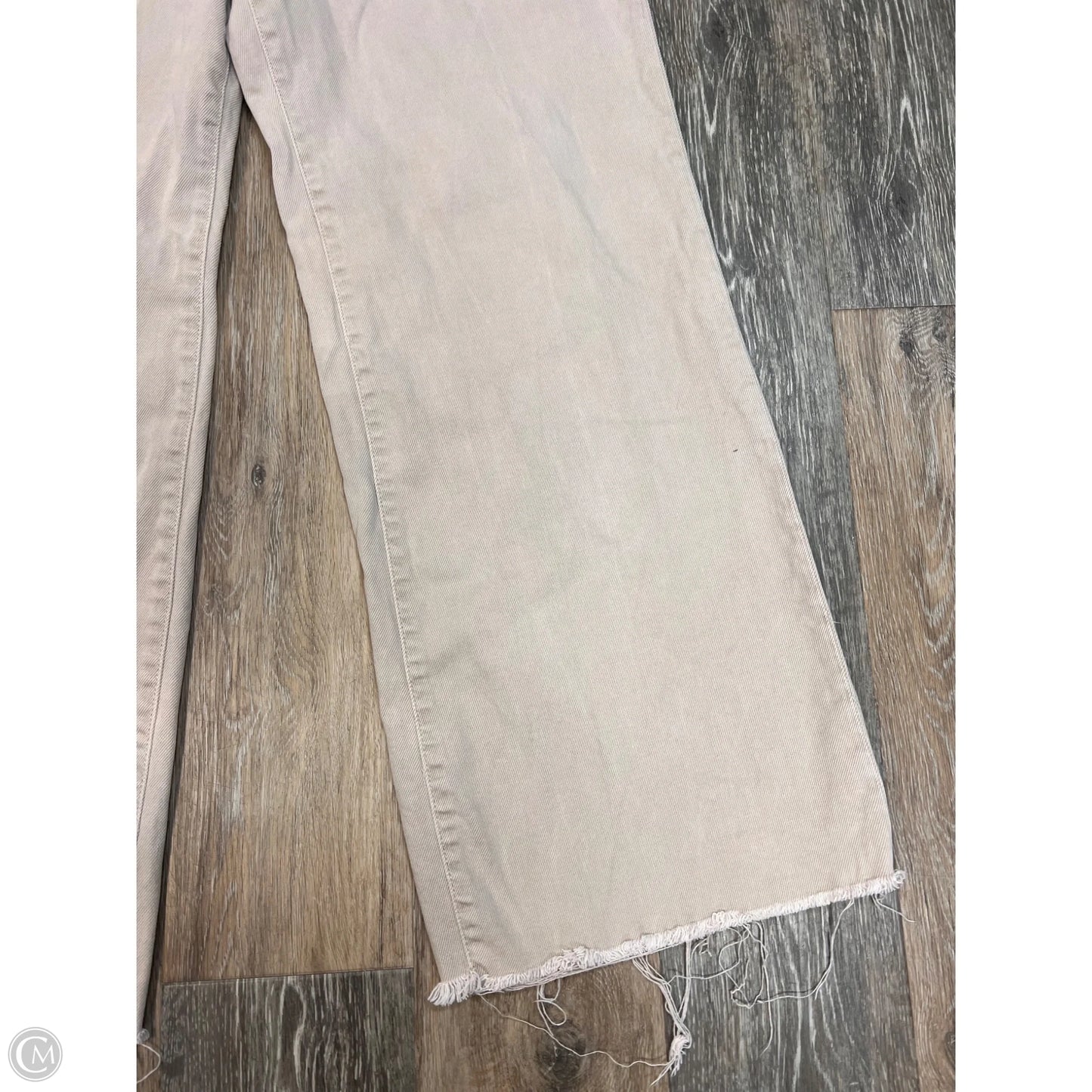 Jeans Wide Leg By Good American In Tan Denim, Size: 4