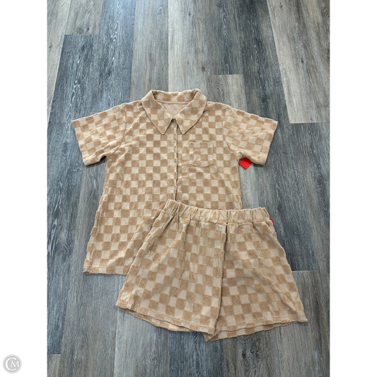 Shorts Set By Remi & Friends In Tan, Size: M