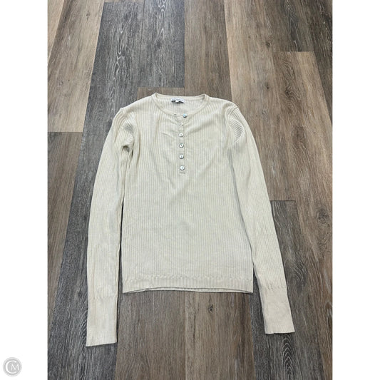 Blouse Long Sleeve By Crescent Drive In Cream, Size: S