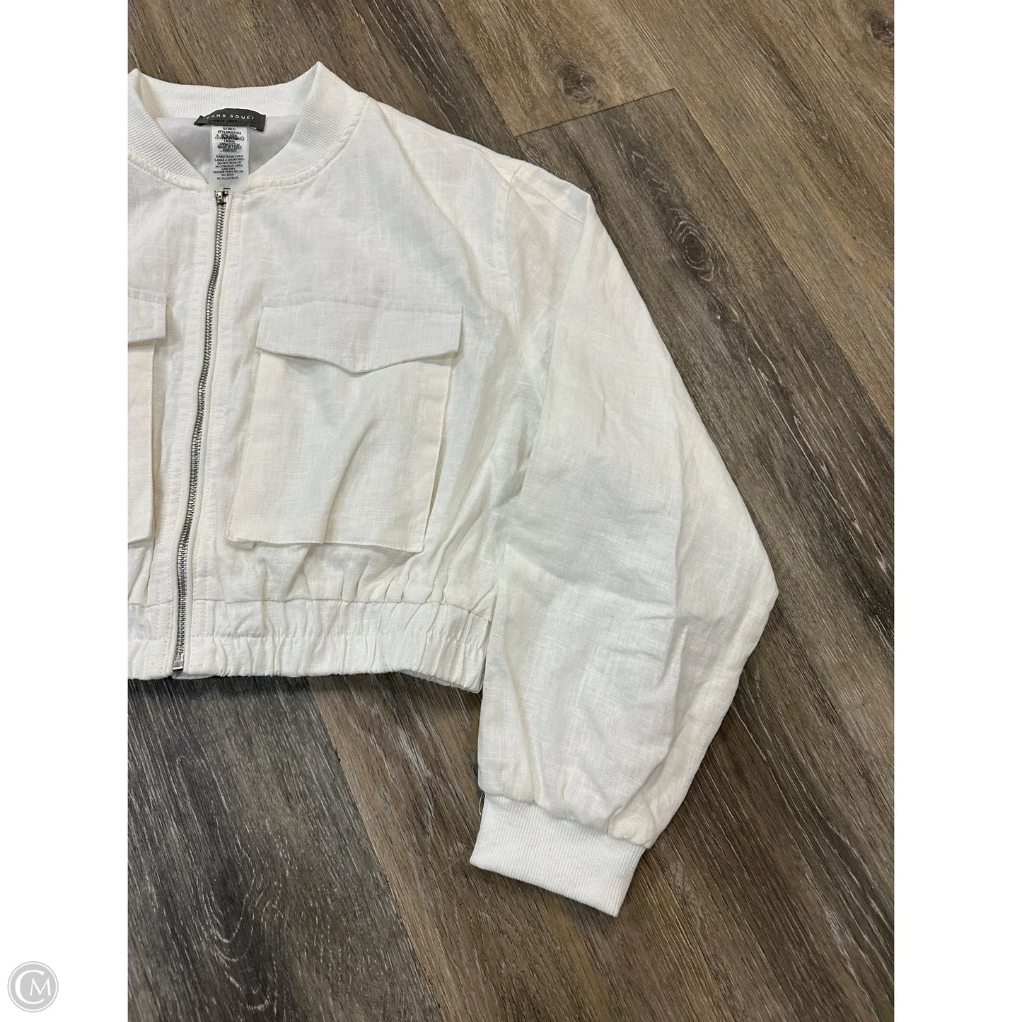 Jacket Moto By Sans Souci In White, Size: S