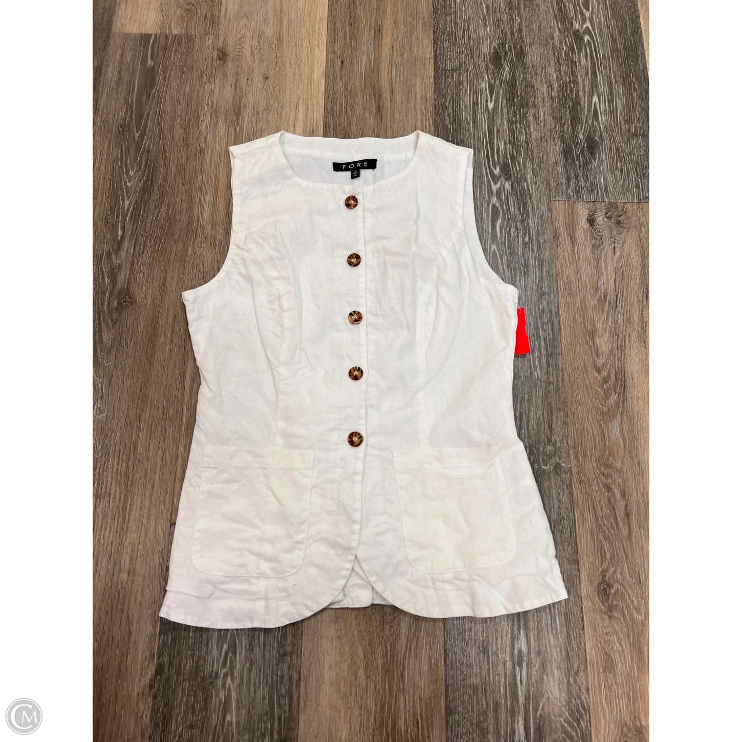 Vest Other By Fore In White, Size: S