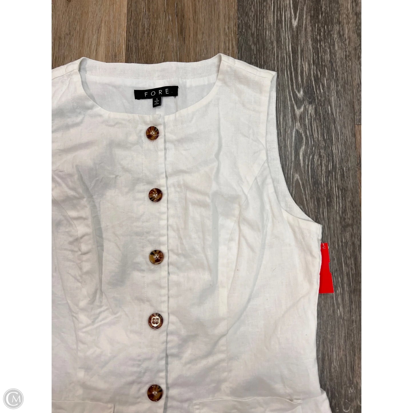 Vest Other By Fore In White, Size: S
