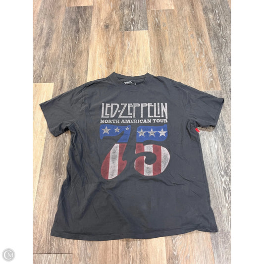 Top Short Sleeve By Abercrombie And Fitch In Grey, Size: L