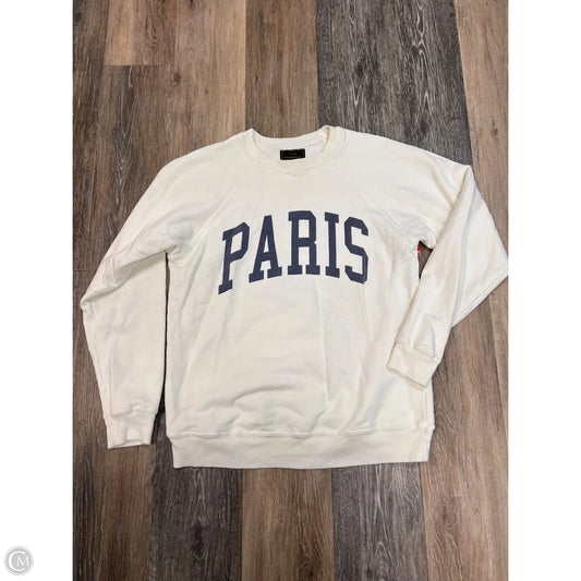 Sweatshirt Crewneck By Retrobrand In White, Size: Xs