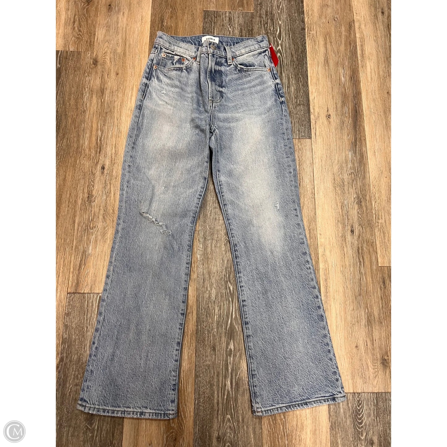Jeans Straight By Pistola In Blue Denim, Size: 1/25