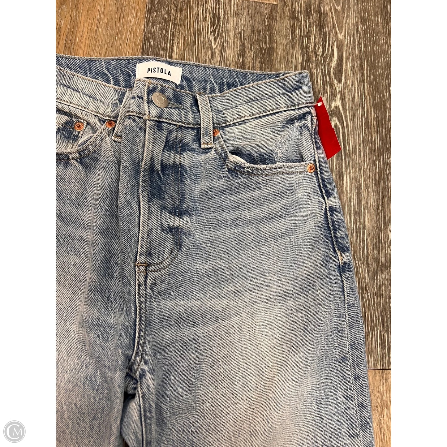 Jeans Straight By Pistola In Blue Denim, Size: 1/25