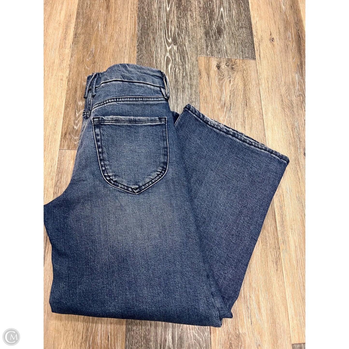 Jeans Wide Leg By Good American In Blue Denim, Size: 0/25