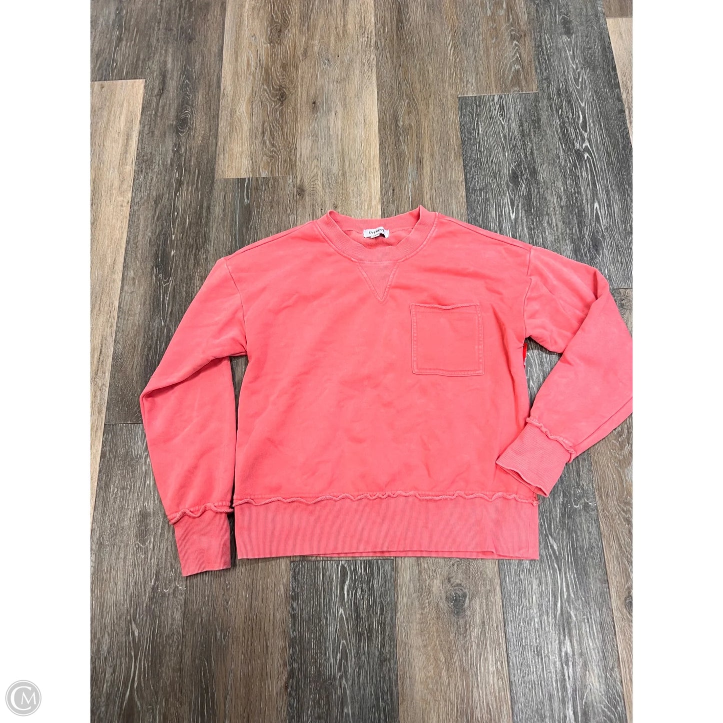 Top Long Sleeve By Evereve In Pink, Size: S