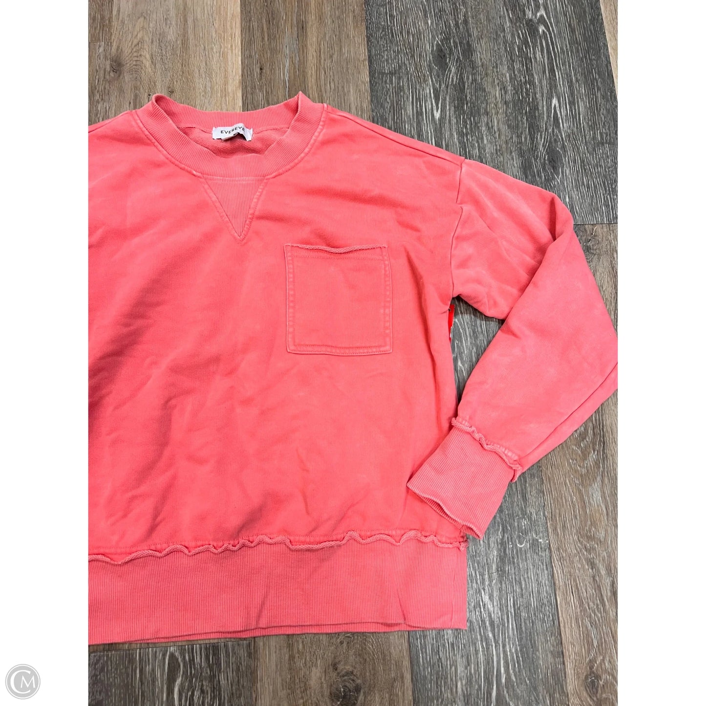 Top Long Sleeve By Evereve In Pink, Size: S