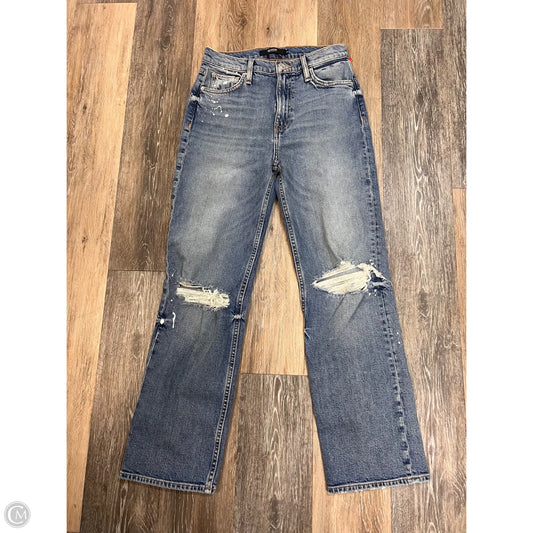 Jeans Straight By Hudson In Blue Denim, Size: 1/25