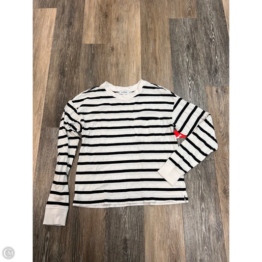 Top Long Sleeve By Evereve In Striped Pattern, Size: Xs