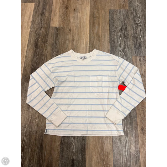 Top Long Sleeve By Evereve In Striped Pattern, Size: Xs