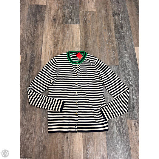 Sweater Cardigan By J. Crew In Striped Pattern, Size: M