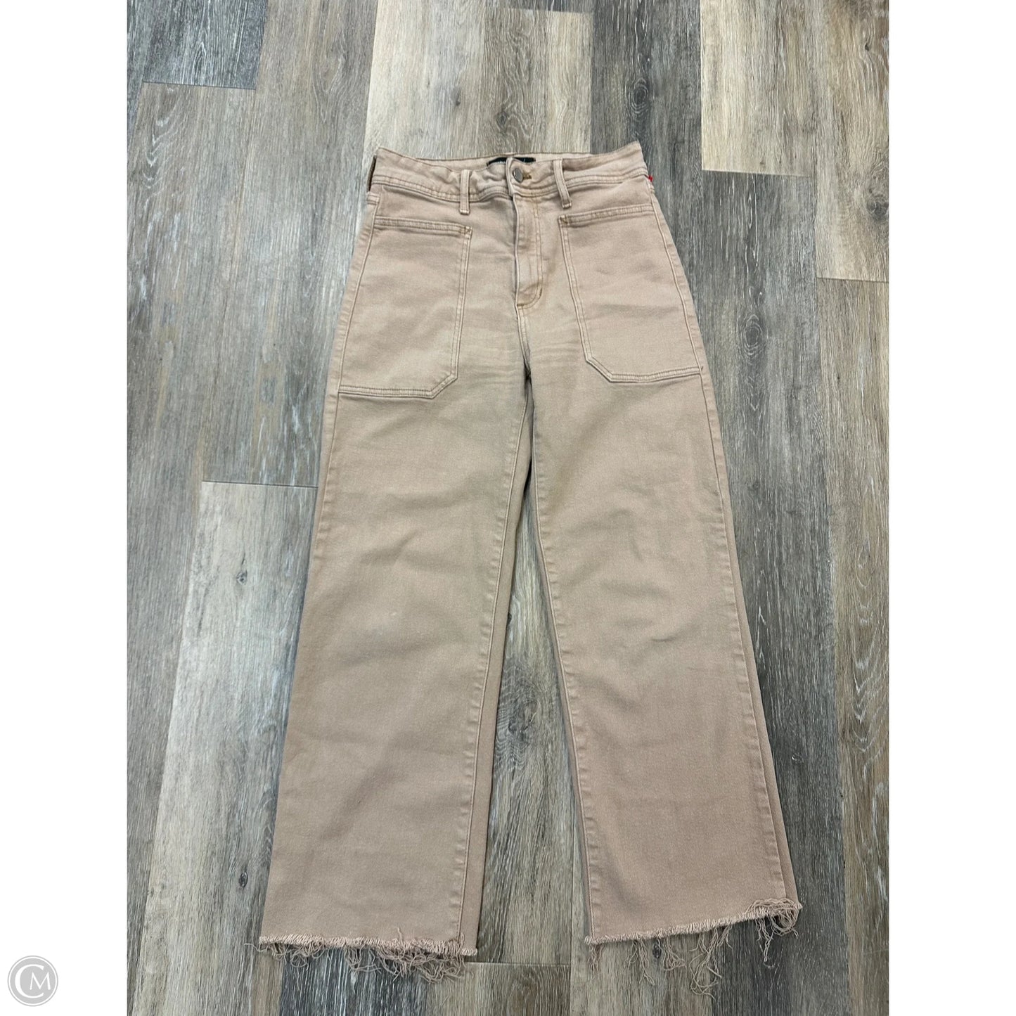 Jeans Straight By Just Black In Tan Denim, Size: 6
