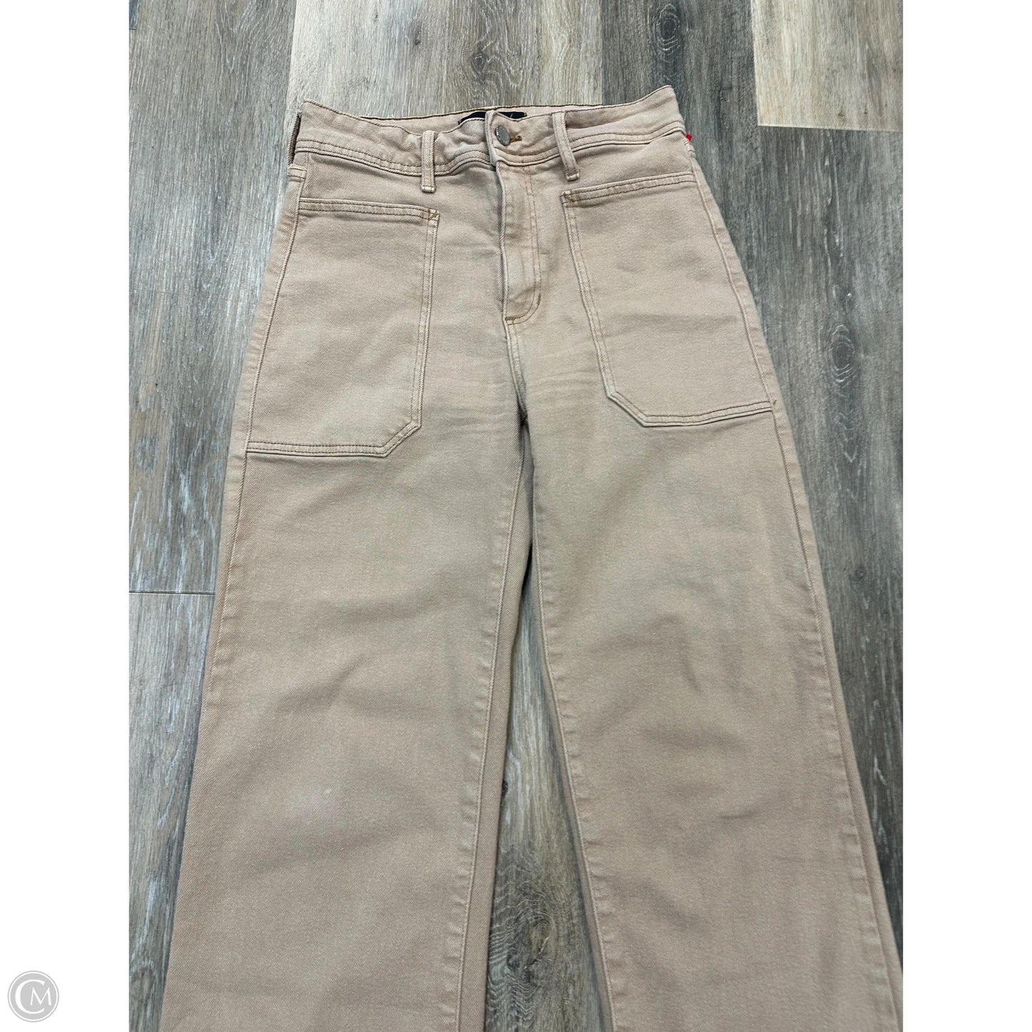 Jeans Straight By Just Black In Tan Denim, Size: 6