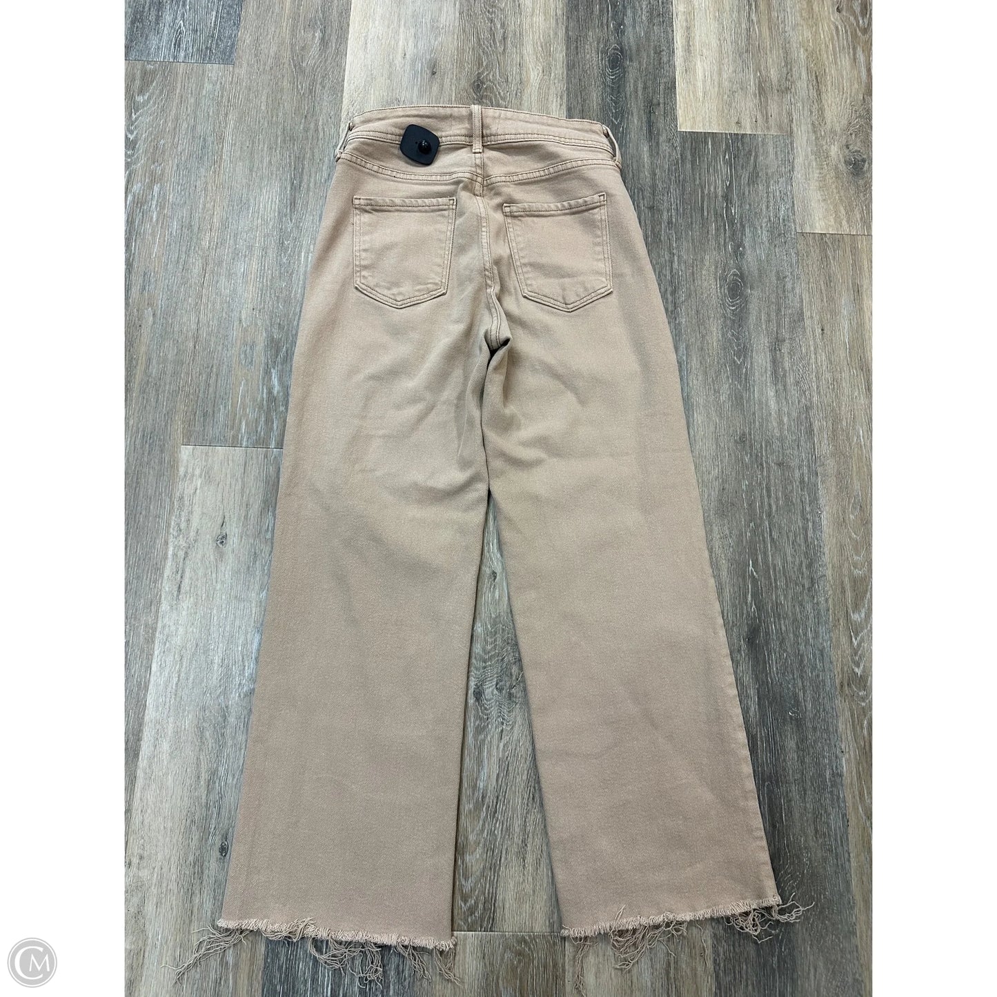 Jeans Straight By Just Black In Tan Denim, Size: 6