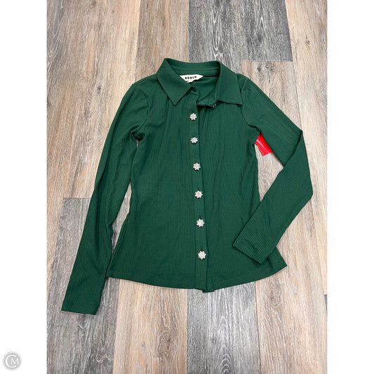 Blouse Long Sleeve By Boden In Green, Size: S