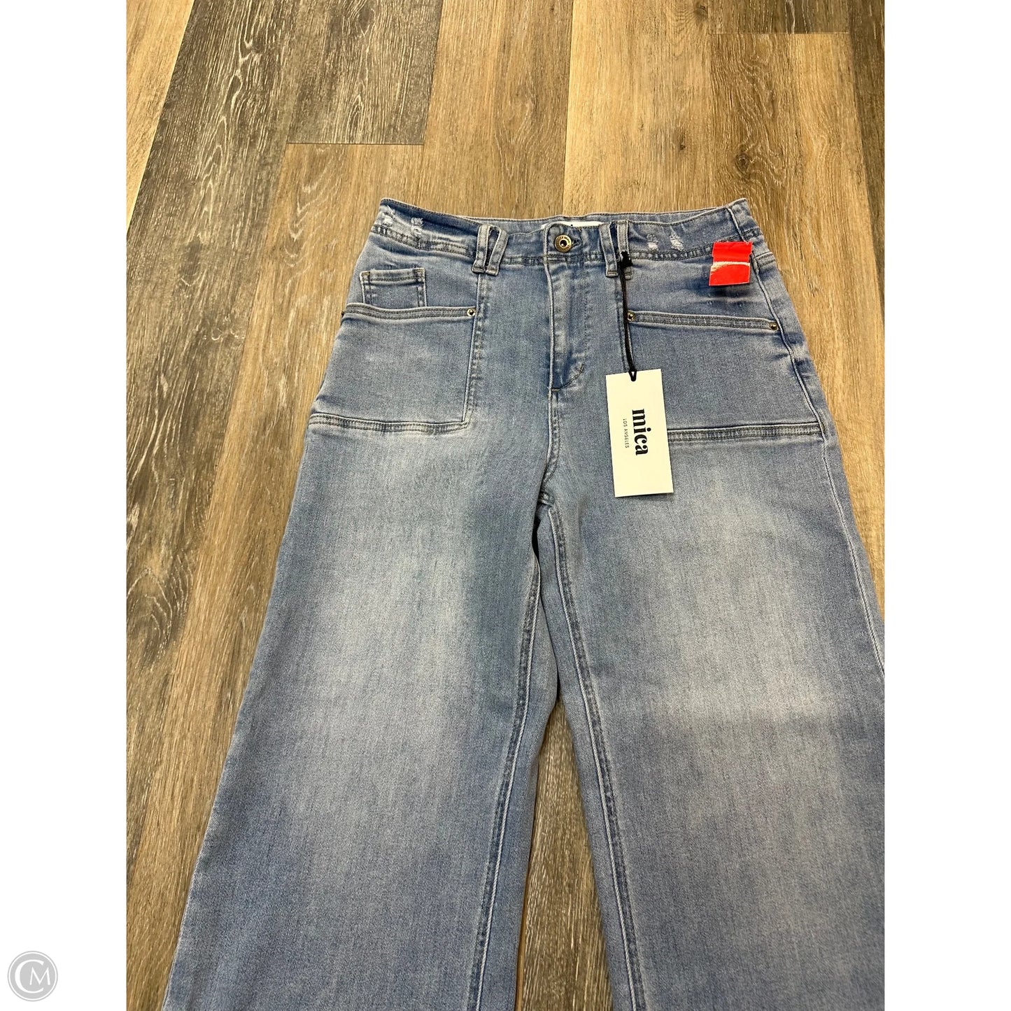 Jeans Wide Leg By Mica In Blue Denim, Size: 8