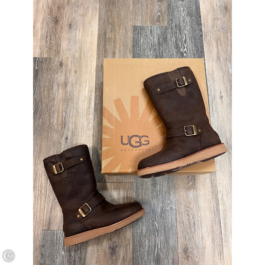 Boots Designer By Ugg In Brown, Size: 7