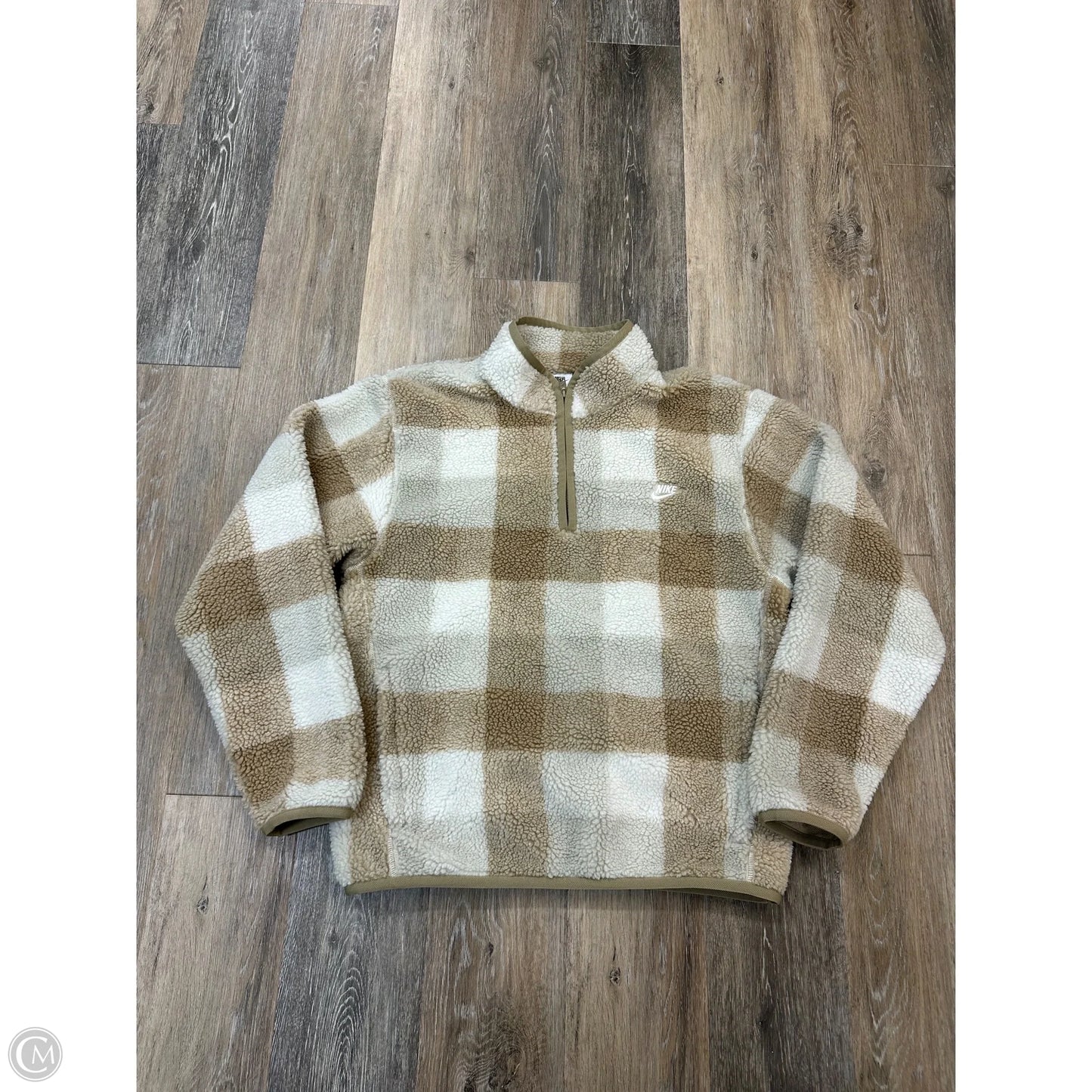 Athletic Fleece By Nike Apparel In Cream & Tan, Size: S
