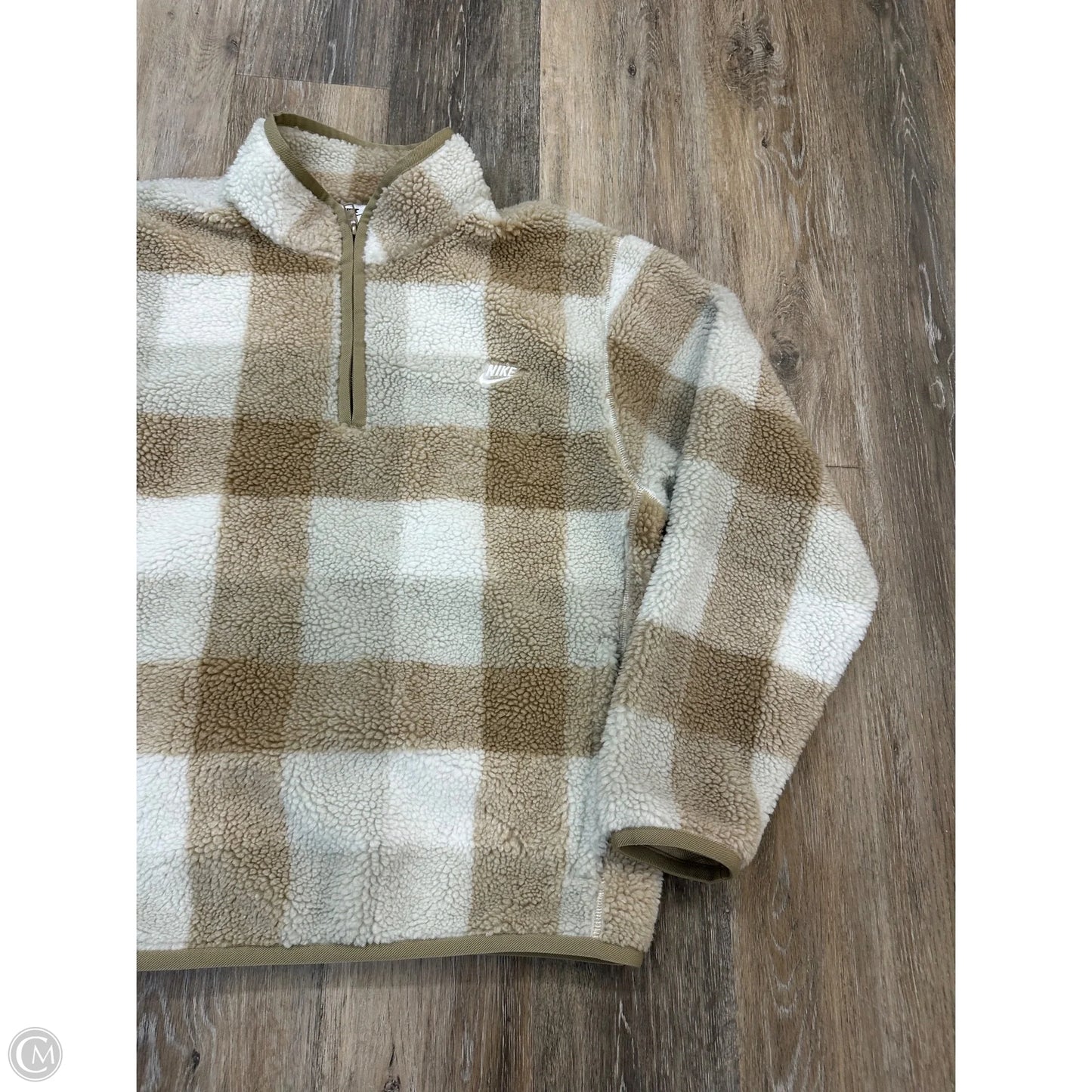 Athletic Fleece By Nike Apparel In Cream & Tan, Size: S