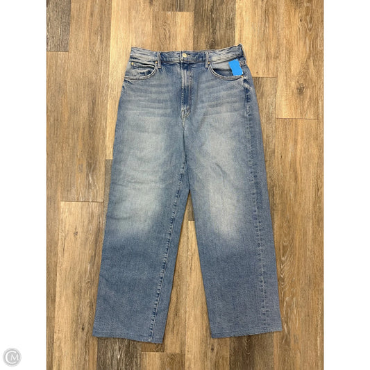 Jeans Wide Leg By Mother In Blue Denim, Size: 6