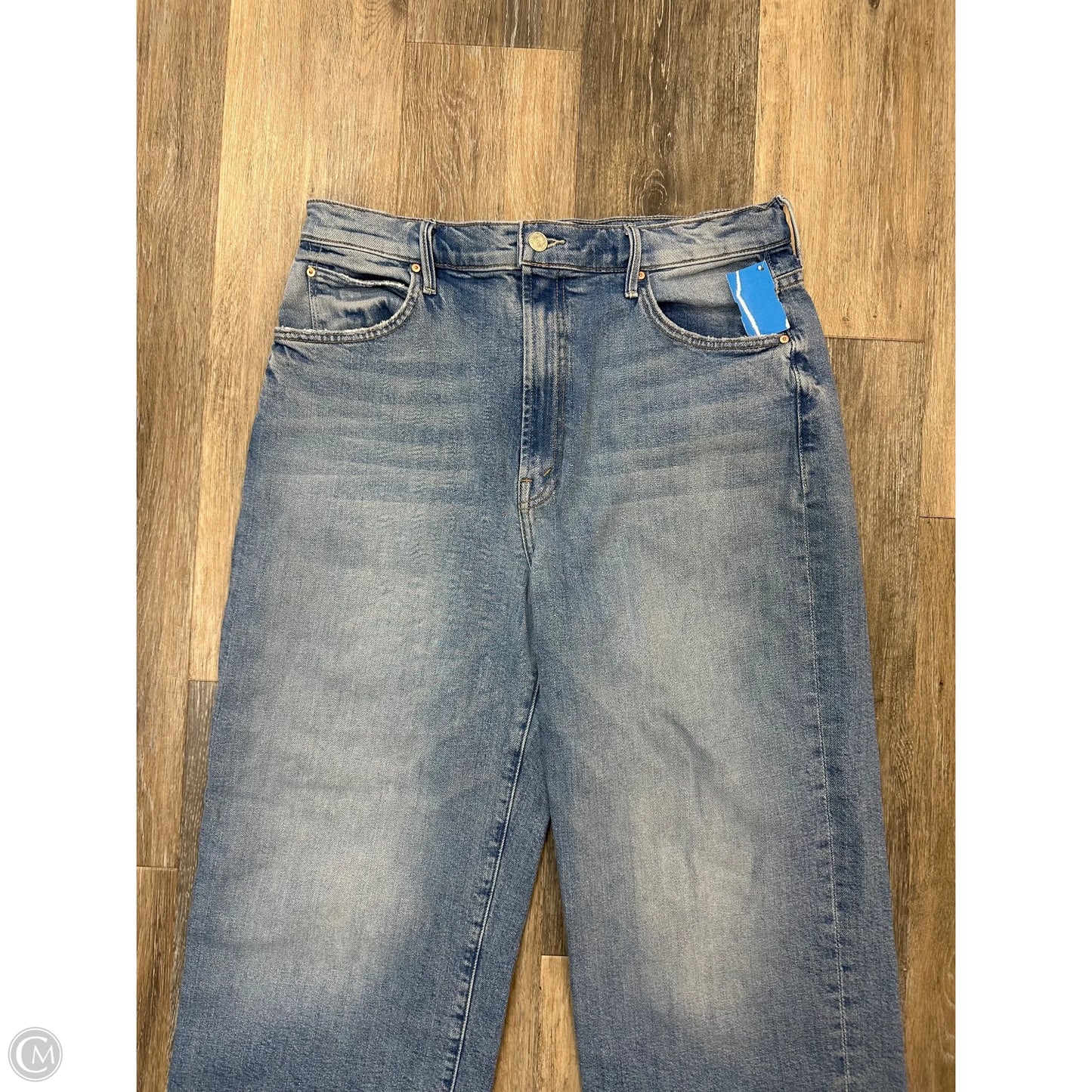 Jeans Wide Leg By Mother In Blue Denim, Size: 6