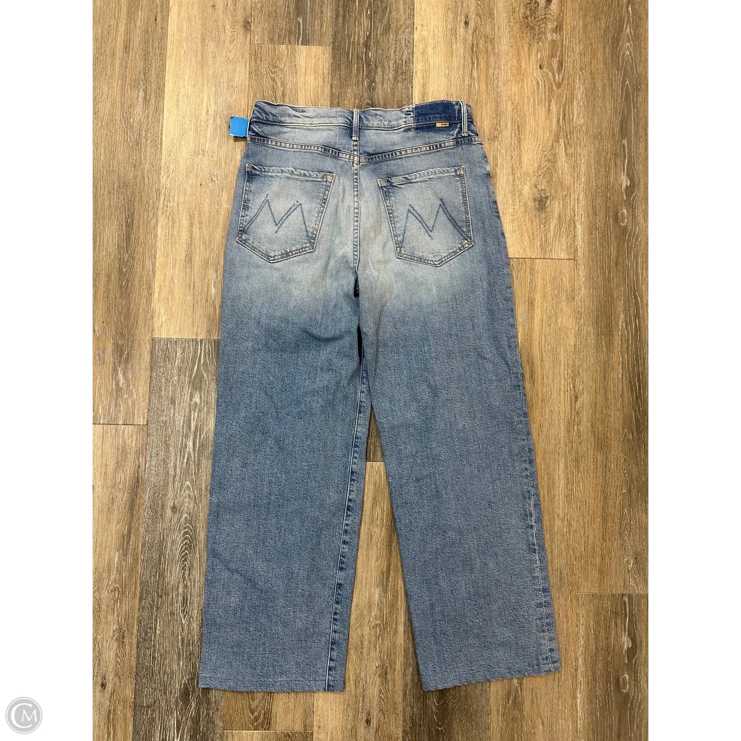 Jeans Wide Leg By Mother In Blue Denim, Size: 6