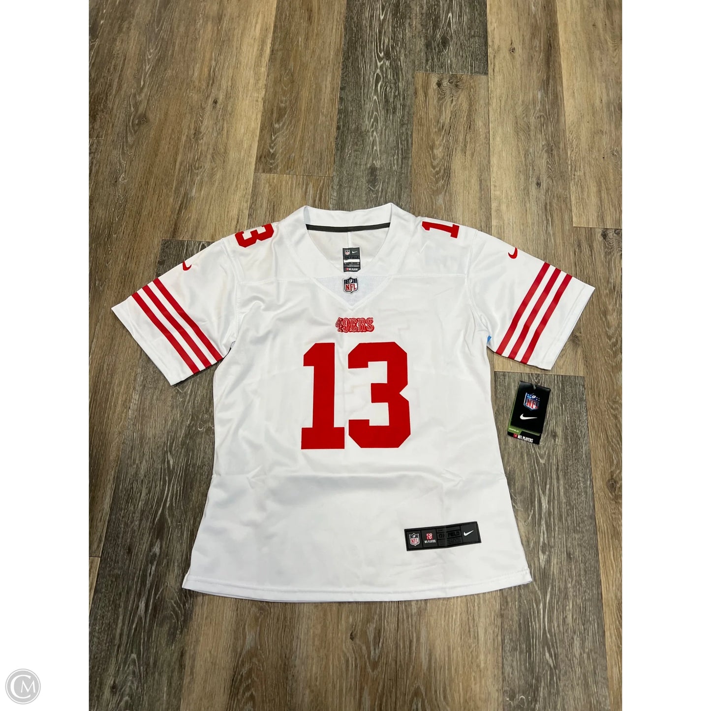 Athletic Top Short Sleeve By Nike NFL Apparel In White, Size: XS (YOUTH XL)