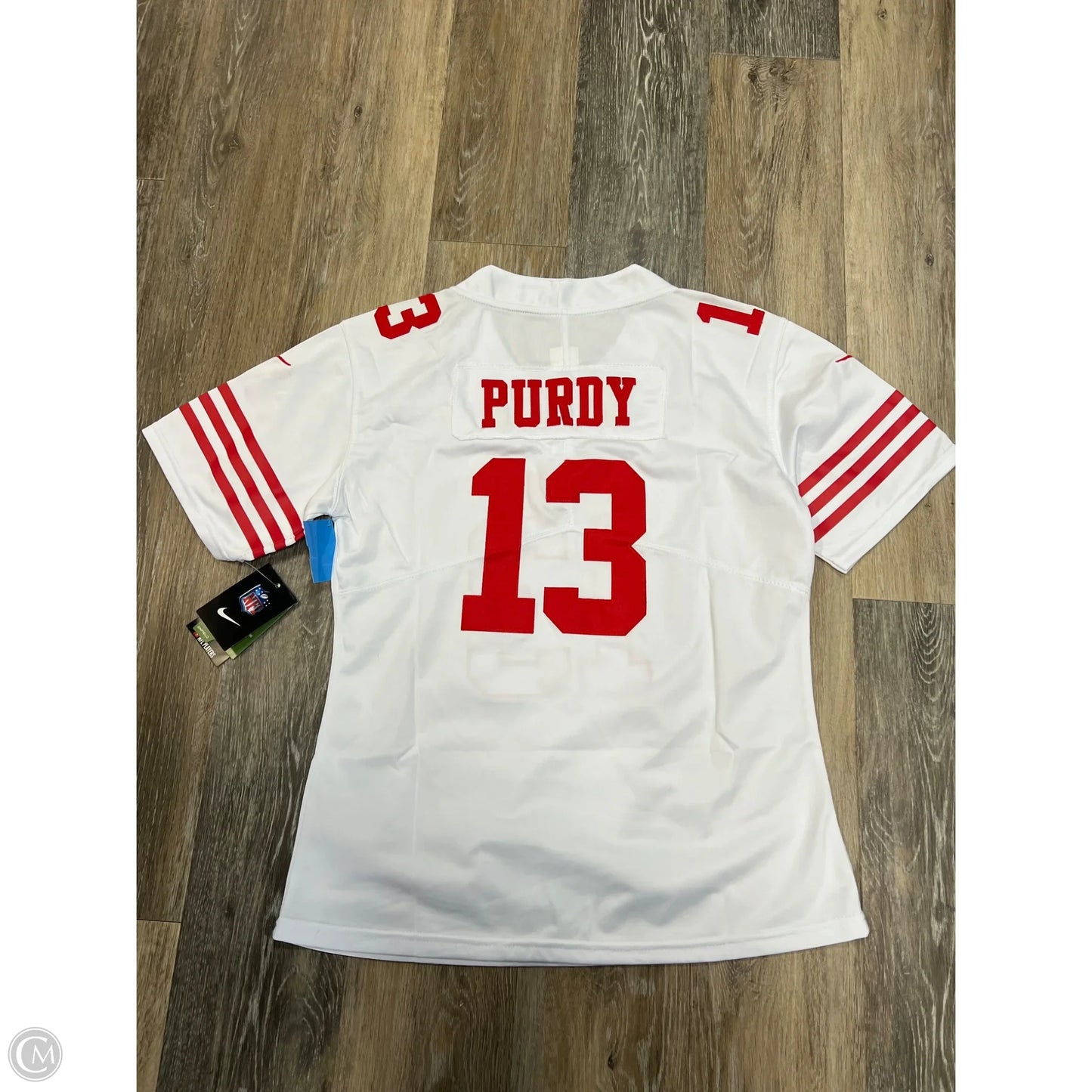 Athletic Top Short Sleeve By Nike NFL Apparel In White, Size: XS (YOUTH XL)