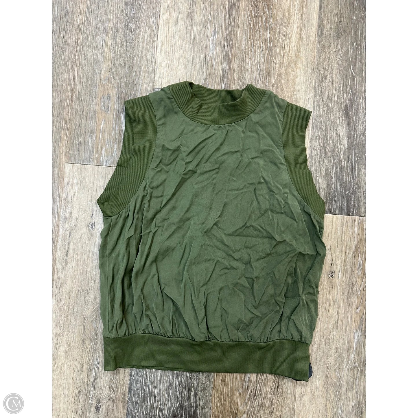 Blouse Short Sleeve By Stateside In Green, Size: Xs
