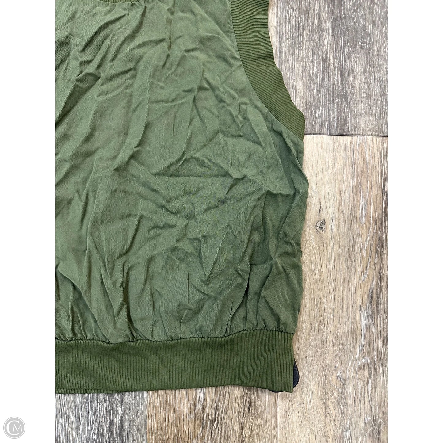 Blouse Short Sleeve By Stateside In Green, Size: Xs