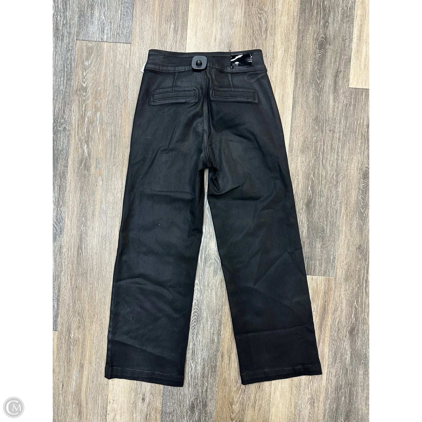 Jeans Wide Leg By Paige In Black, Size: 0/24