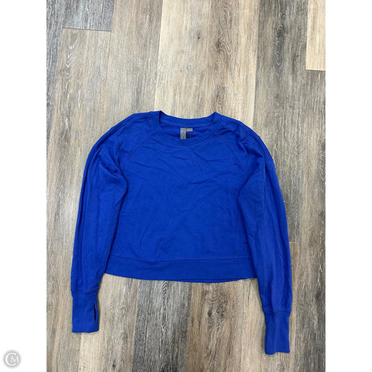 Athletic Top Long Sleeve Crewneck By Sweaty Betty In Blue, Size: Xs