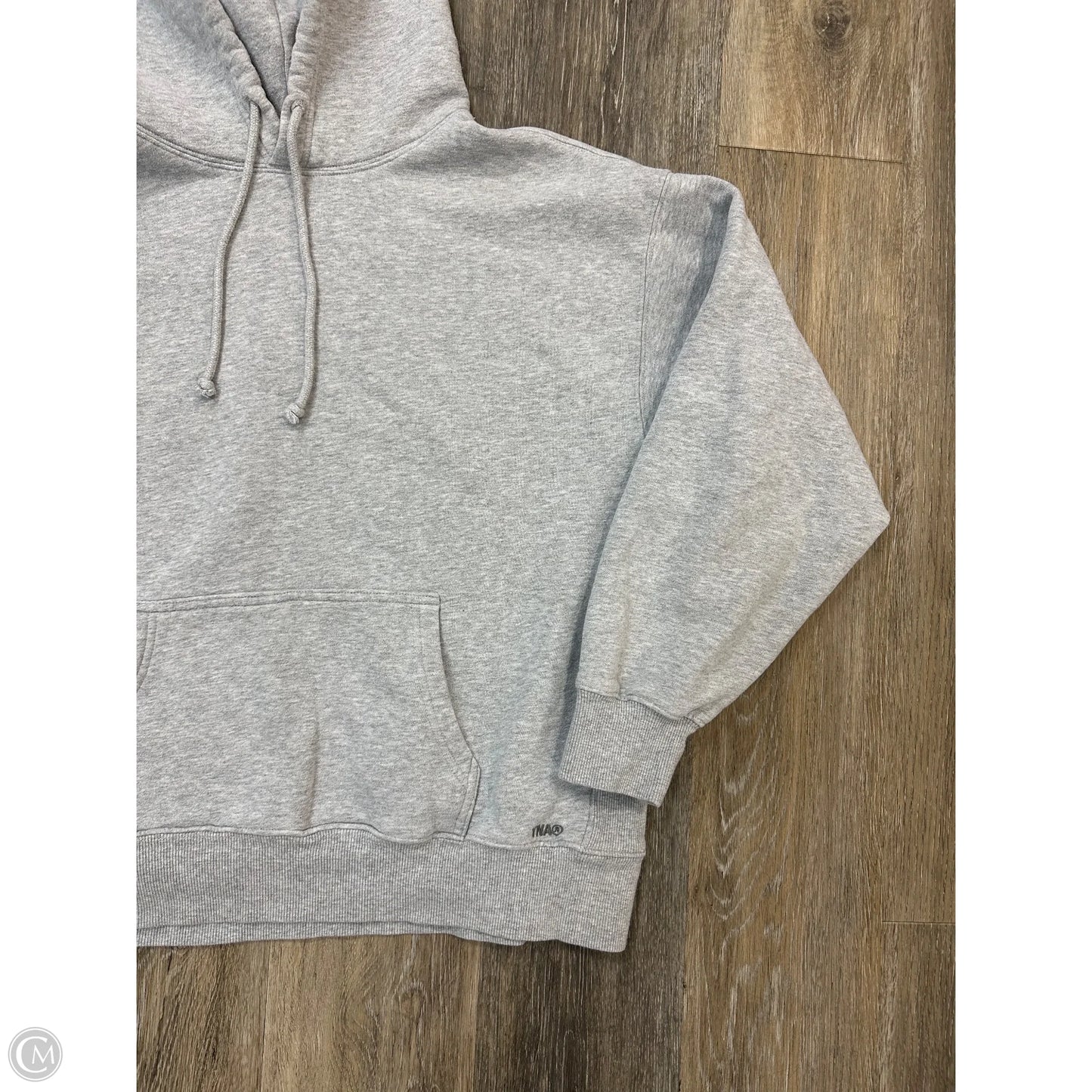 Sweatshirt Hoodie By Tna In Grey, Size: M
