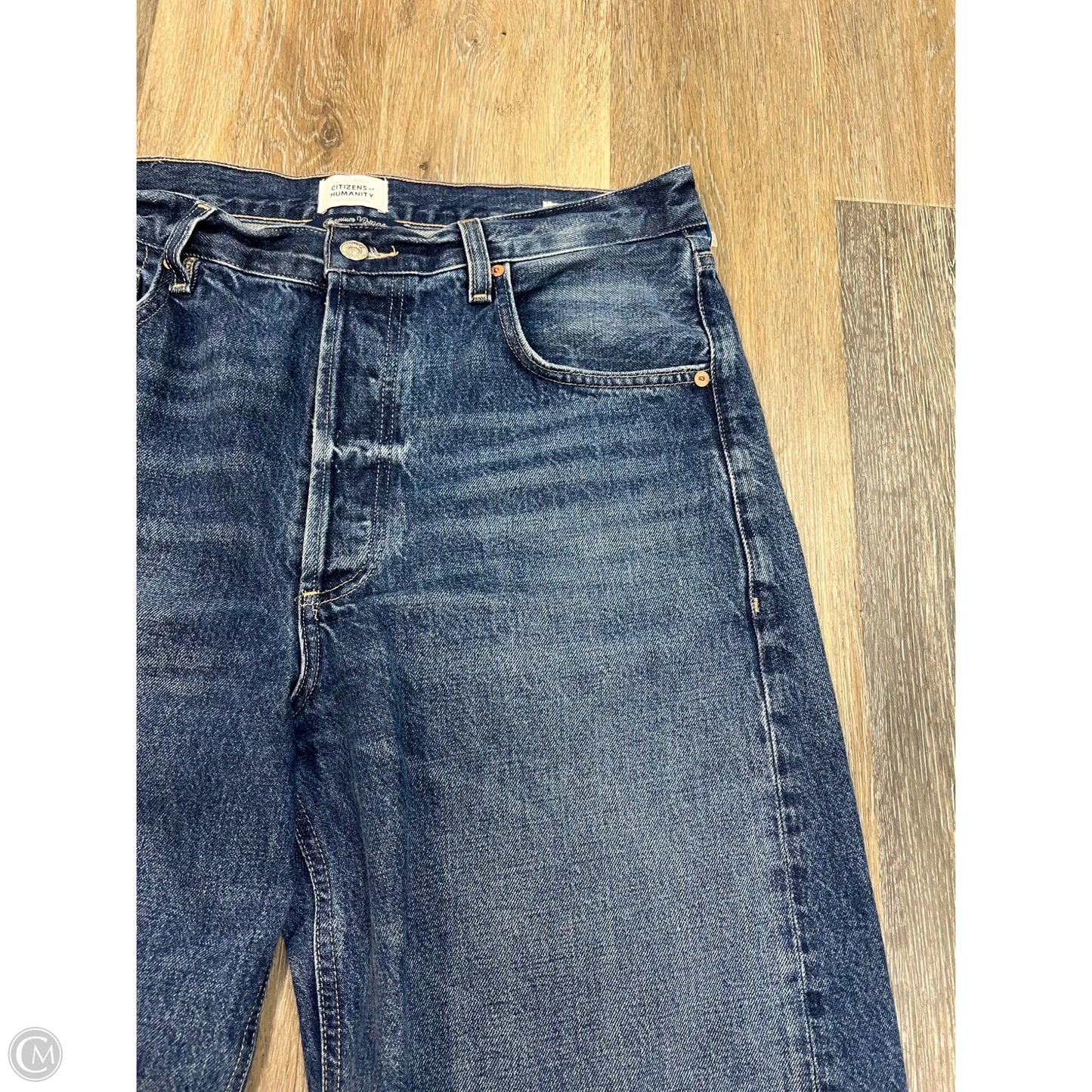 Jeans Wide Leg By Citizens Of Humanity In Blue Denim, Size: 12