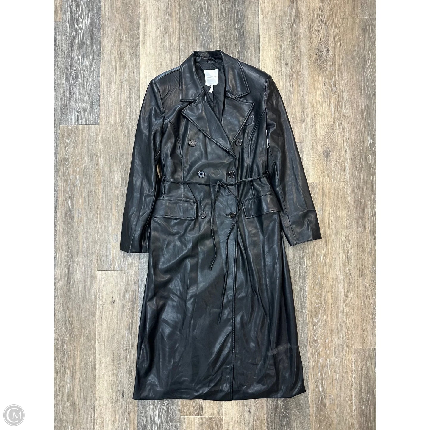 Coat Trench Coat By Avec Les Filles In Black, Size: Xl