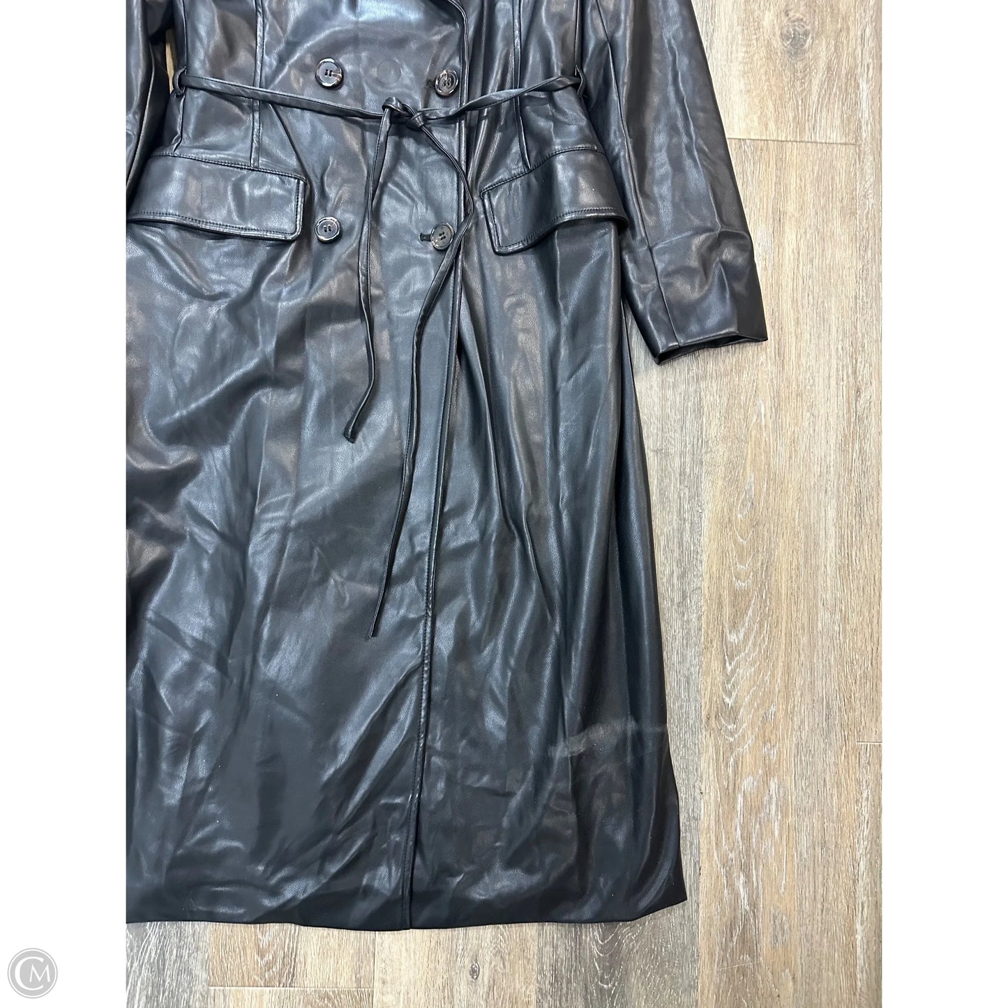 Coat Trench Coat By Avec Les Filles In Black, Size: Xl