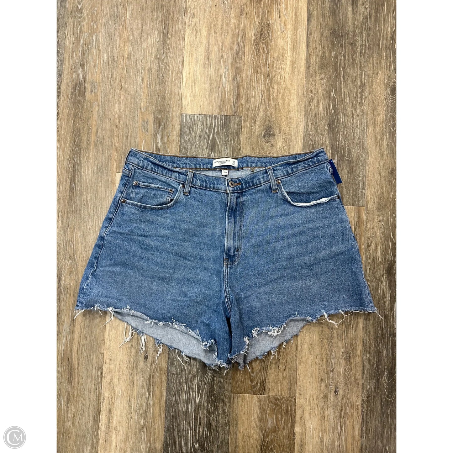 Shorts By Abercrombie And Fitch In Blue Denim, Size: 18
