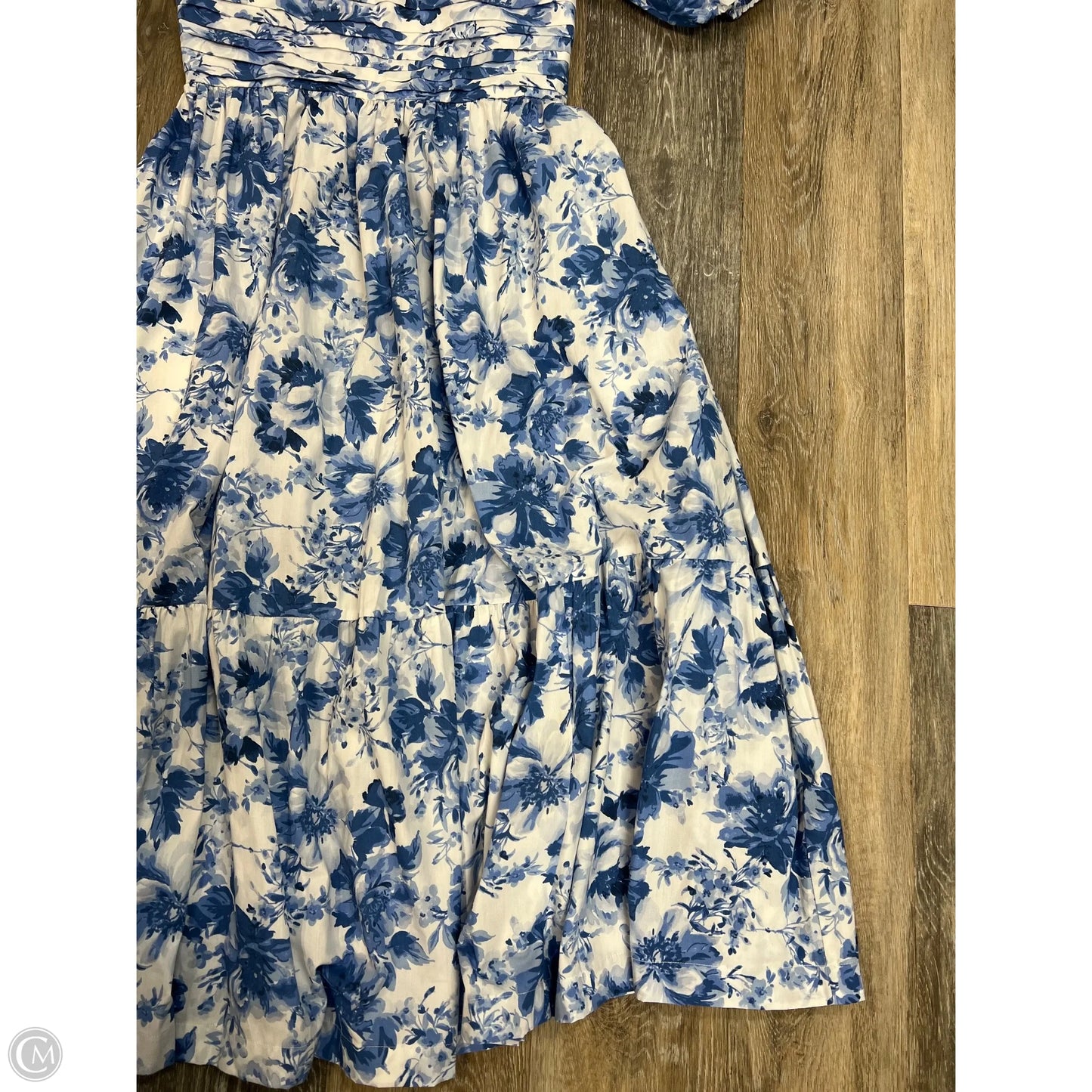 Dress Party Long By Abercrombie And Fitch In Blue & White, Size: S