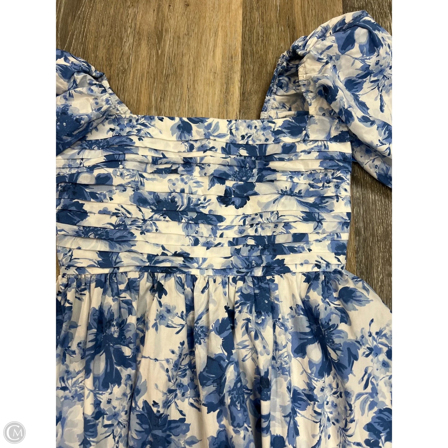 Dress Party Long By Abercrombie And Fitch In Blue & White, Size: S